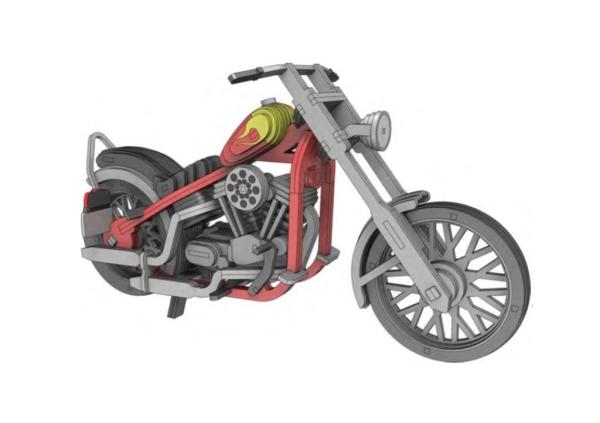 US Chopper - "Easy Rider - Billy Bike" as 3D large model - drawing